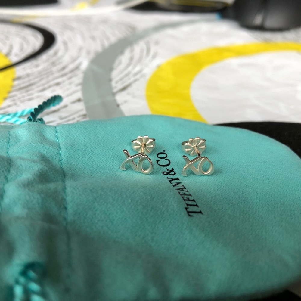 Tiffany & Co. Silver Paloma’s Graffiti XO Flower Earrings